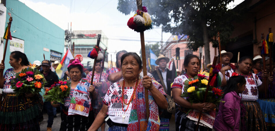 A sikeres hatalomváltás nekik is köszönhető: Bennszülött tüntetők Guatemala Cityben vasárnap