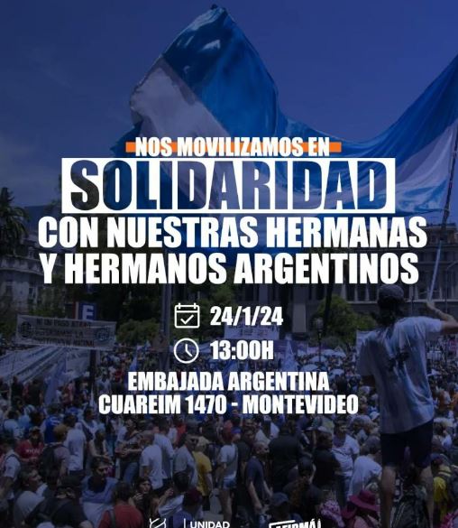 A szomszédos Uruguayban a szakszervezetek mozgósítanak az argentin tüntetések támogatására