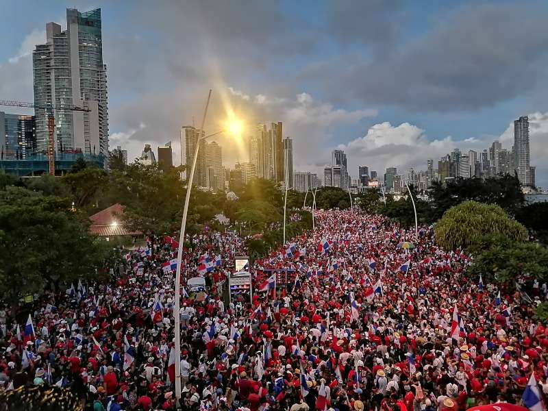 A hordó túlcsordult: több mint 50 000 panamai tüntetett a bányatörvény ellen október és 2023 decembere között