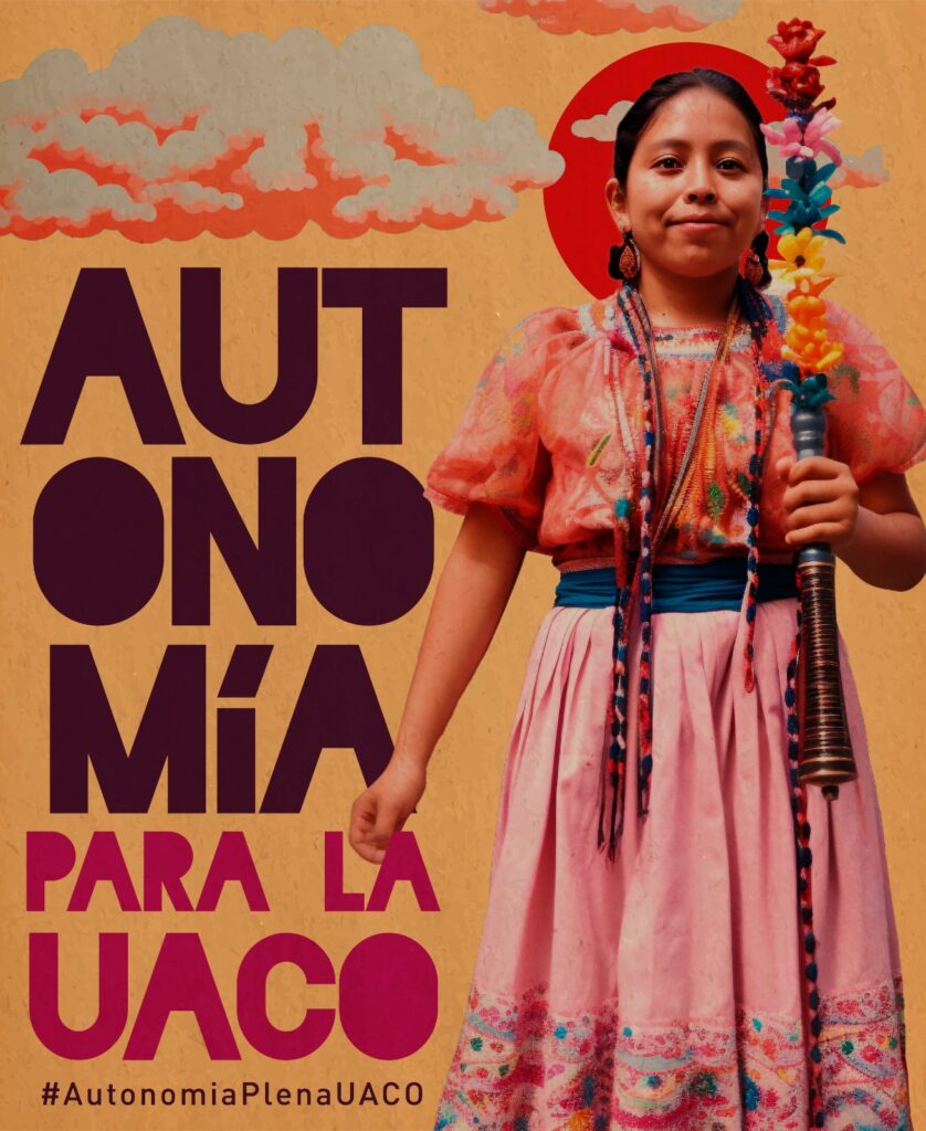 Az Oaxacai Autonóm Városi Egyetem kampányának képe