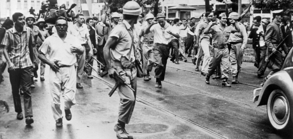 Katonák a baloldali Goulart elnök ellen, Rio de Janeiro, 1964. április 2.