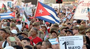 Május elseje Kubában: Szolidaritás Palesztinával és az amerikai blokád kritikája