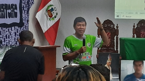Pepe Manuyama a FOSPA előtalálkozóján Tarapotóban