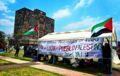 Mexikói és Costa Rica-i diákok tiltakozó táborokat hoztak létre Palesztináért