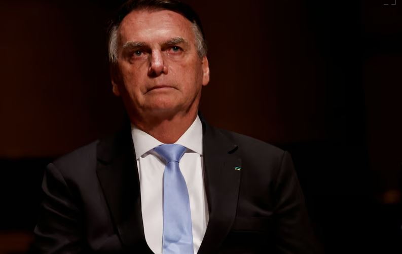 Jair Bolsonaro volt brazil elnök egy Sao Pauló-i városi színházban tartott rendezvényen