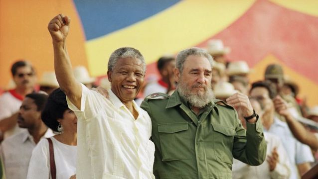 Nelson Mandela és Fidel Castro