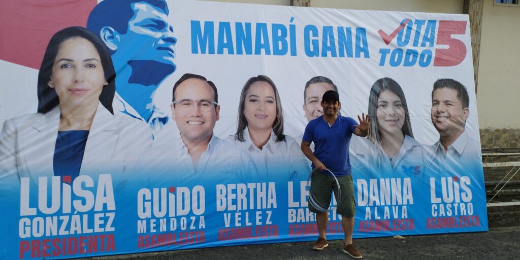 Luisa González Rafael Correa volt elnök előtt