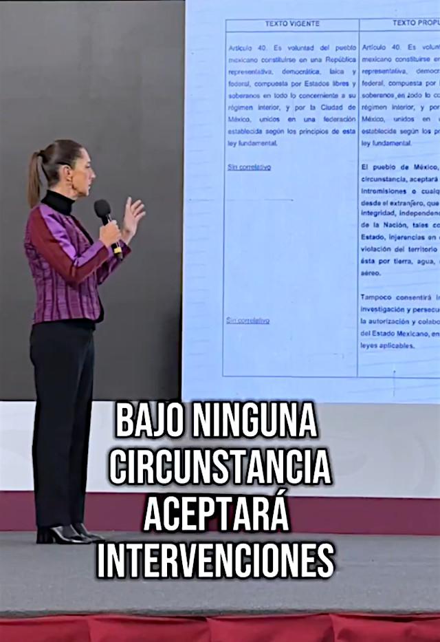 Sheinbaum reformja: Mexikó „semmilyen körülmények között nem fogadja el a beavatkozást”