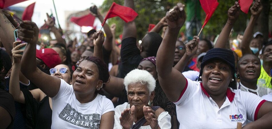 Santander de Quilichaóban Gustavo Petro elnök baloldali Pacto Historico pártja is erőteljesen jelen van