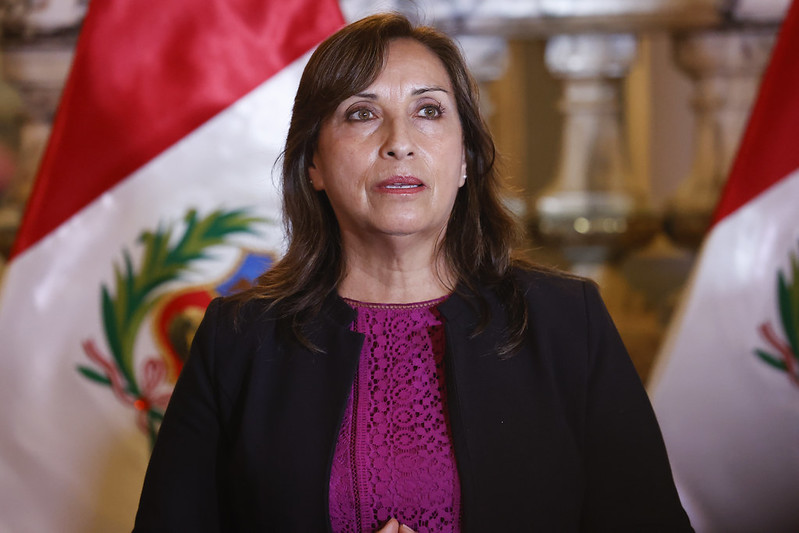 Dina Boluarte 2022 óta Peru elnöke. Még mindig nem világos, hogy újraindul-e a 2026-os elnökválasztáson
