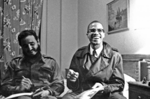 Kombinált küzdelmek: Malcolm X és Fidel Castro közösen az amerikai imperializmus elutasításában (New York, 1960. október 19.)