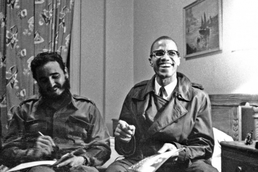 Kombinált küzdelmek: Malcolm X és Fidel Castro közösen az amerikai imperializmus elutasításában (New York, 1960. október 19.)