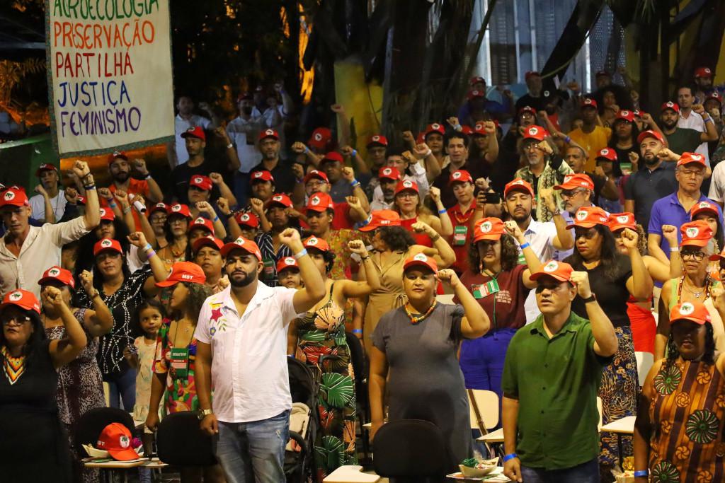 A brazil földnélküliek mozgalmának nemzeti koordinációs ülésén januárban Belémben