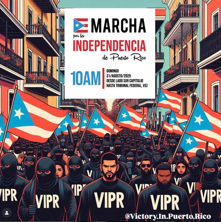 A Victory csoport felhívása tüntetésre Puerto Ricóban