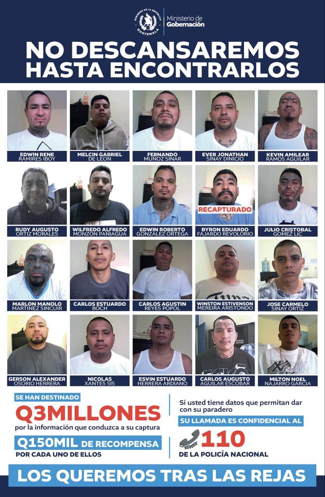 A 20 szökött bandatagot körözik