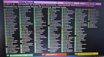 Az ENSZ tagállamainak 90 százaléka követeli az USA-tól a Kuba elleni blokád feloldását