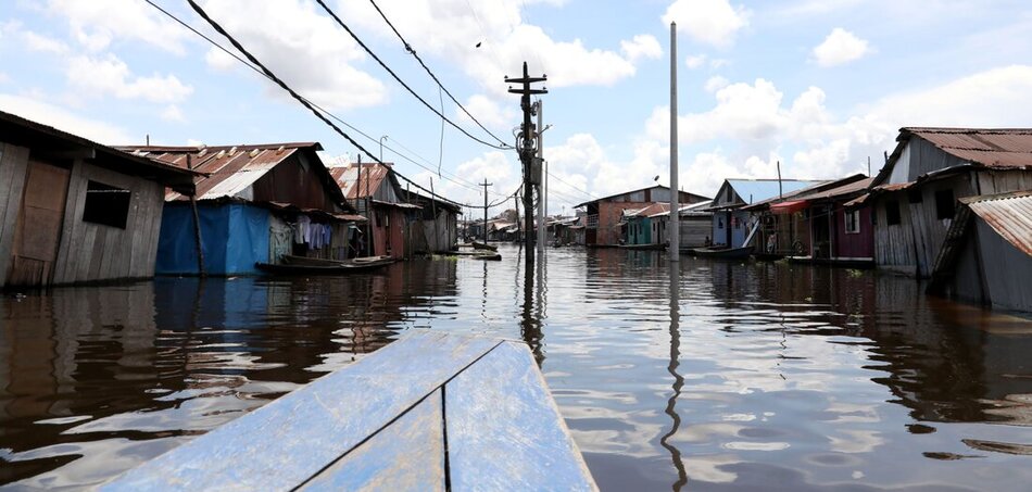 Belén főutcája áprilisban víz alatt állt