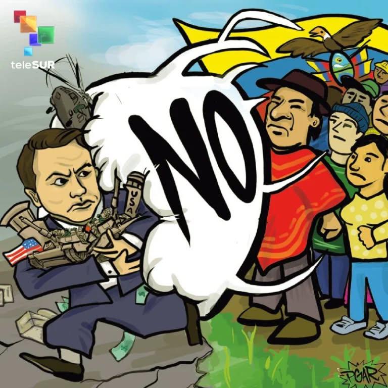 Karikatúra az ecuadori népszavazás eredményéről