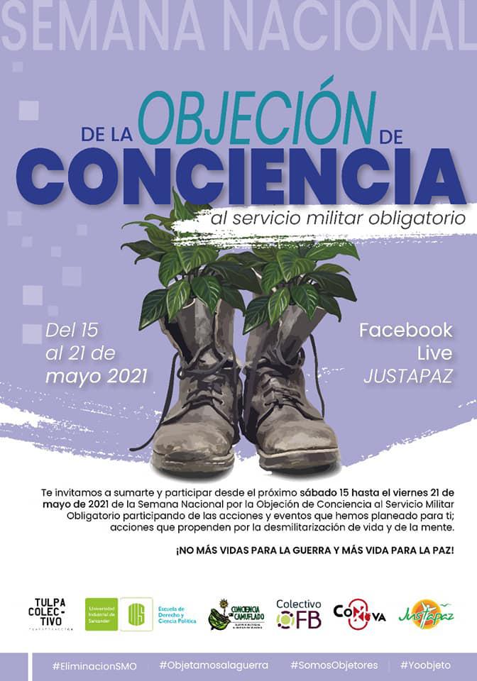 Számos szervezet, mint például a kolumbiai Justapaz, támogatja a fiatalokat a katonai szolgálat megtagadásában