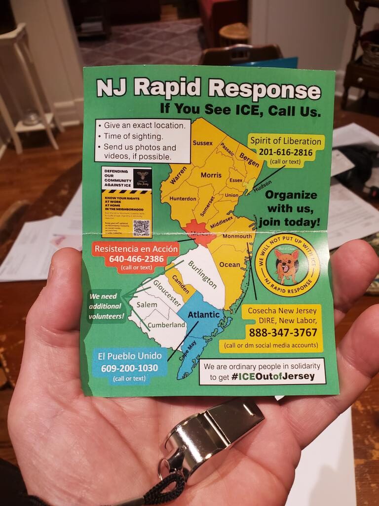 New Jersey államban, New York közvetlen szomszédságában is szervezetek készülnek az ICE elleni ellenállásra