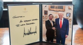 Kolumbia elnöke találkozott Trump-pal a Fehér Házban