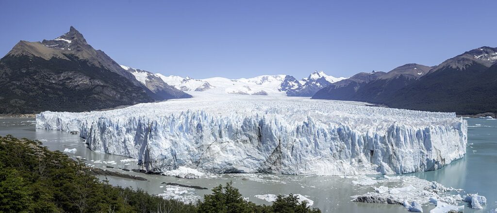 A Perito Moreno gleccser az argentin Patagóniában