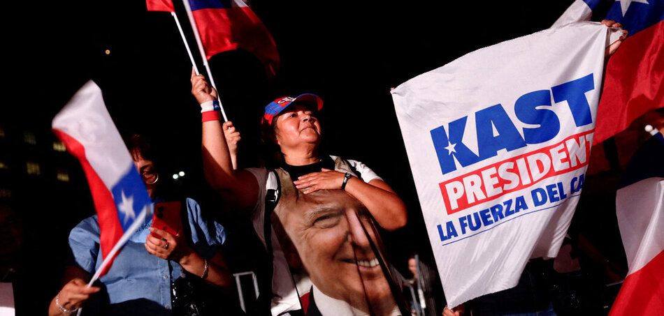 A trumpizmus Chilében is diadalmaskodik: örömünnepség az új elnök beiktatásán (Santiago, 2026. március 11.)