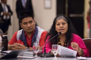 Az őslakos aktivista és politikus aktívan részt vett a kolumbiai békefolyamatokban