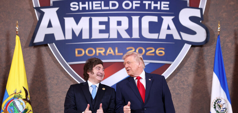 Tévéműsor vagy csúcstalálkozó? Milei (balra) és Trump esetében egyre inkább elmosódnak a határok