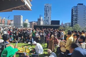 A Juntanza fesztivál megnyitó ünnepsége Quitóban