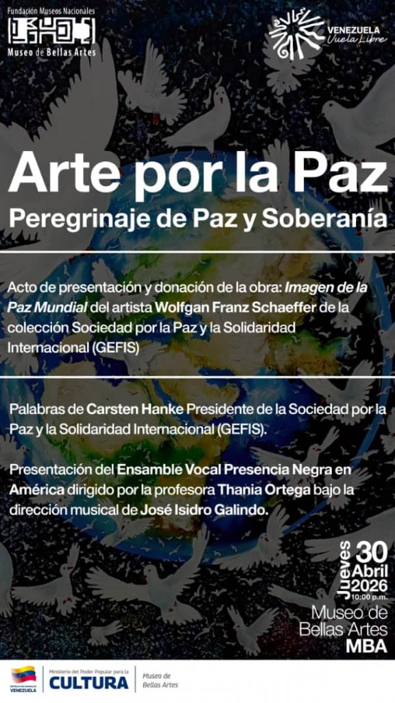 A békefestményt csütörtökön hivatalosan is felavatják Caracasban