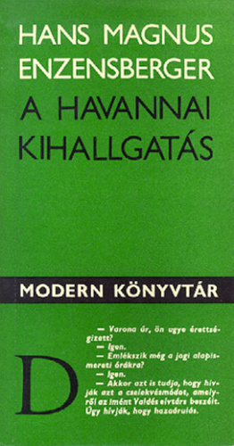 Hans Magnus Enzensberger könyve magyarul