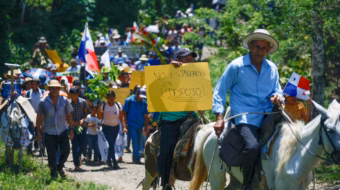 Panamai parasztok tiltakoznak a Panama-csatorna víztározója ellen