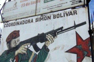 A caracasi 23 de Enero városrész baloldali hagyományokkal rendelkezik