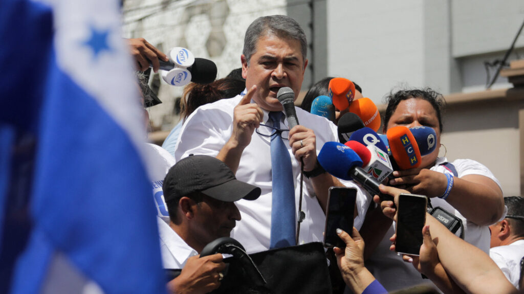 Juan Orlando Hernández, Honduras volt elnöke csütörtökön Tegucigalpában, Hondurasban