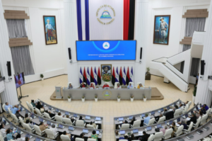 A nicaraguai parlament plenáris terme Managuában